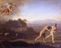 Cornelis van Poelenburgh - Expulsion from Paradise
